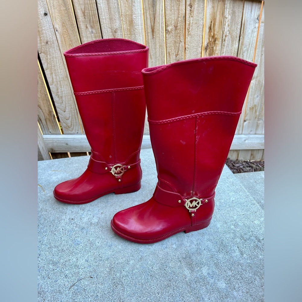 Women's Rain Boots - Michael Kors Rain Boots (S:6)